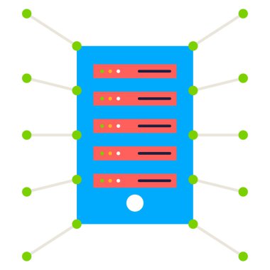 şebeke. Web simgesi basit illüstrasyon