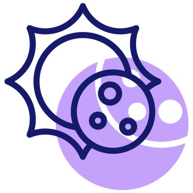 Bir virüs simgesinin gösterimi