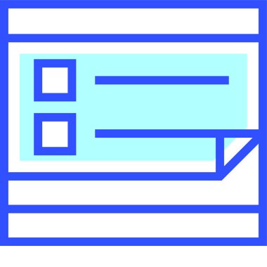 notlar web simgesi basit illüstrasyon