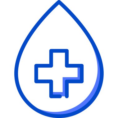 - Kan. Web simgesi basit illüstrasyon