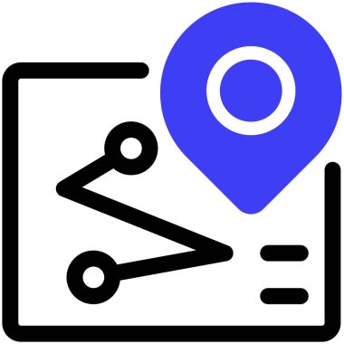 Moda tasarım vektöründe gps gezinme simgesi