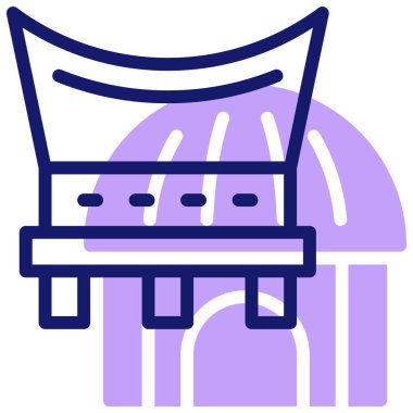 Ev. Web simgesi basit illüstrasyon