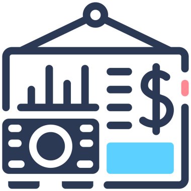 sunum web simgesi basit illüstrasyon