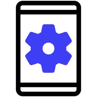 akıllı telefon simgesi, vektör illüstrasyonu basit tasarım