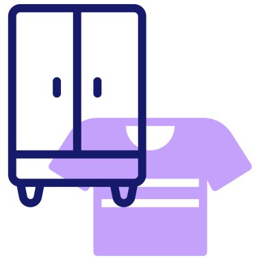 dolap simgesi, vektör illüstrasyonu basit tasarım