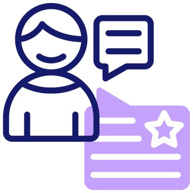 Geri besleme simgesi vektör illüstrasyonu