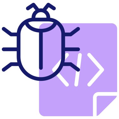 Virüs. Web simgesi basit illüstrasyon 