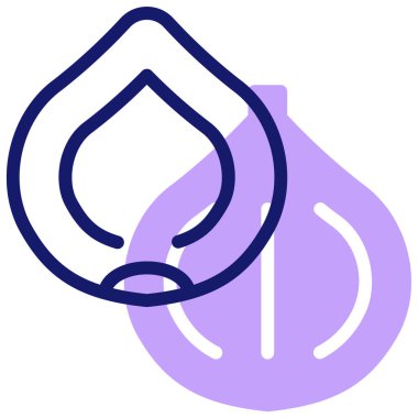 Bir damla simgesinin vektör illüstrasyonu