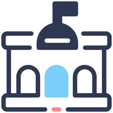 hükümet simgesi, vektör illüstrasyonu basit tasarım