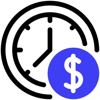 Para için. Web simgesi basit illüstrasyon 