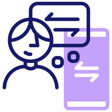 Davranış. Web simgesi basit tasarım