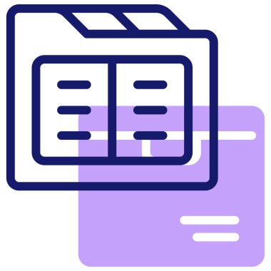 Arşiv web simgesi basit tasarım