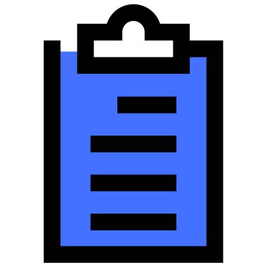 Kontrol listesi. Web simgesi basit tasarım