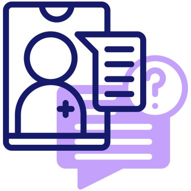 danışman kullanıcı. Web simgesi basit illüstrasyon