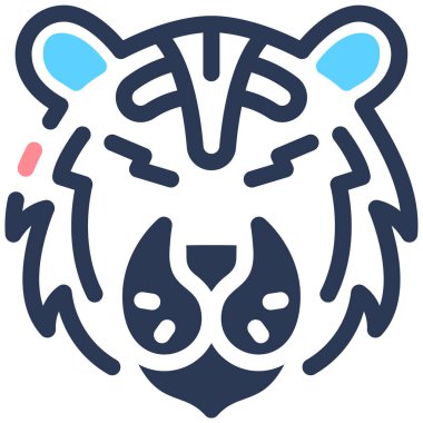 Kaplan. Web simgesi basit illüstrasyon