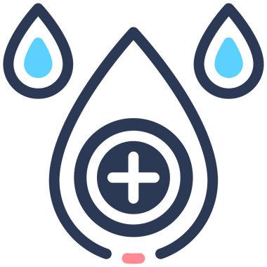 - Kan. Web simgesi basit illüstrasyon