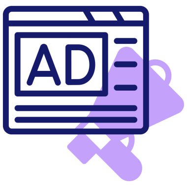 ad web simgesi basit illüstrasyon