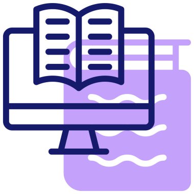 Online eğitim. Basit resimleme