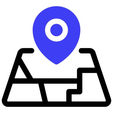 konum simgesi, vektör illüstrasyonu basit tasarım