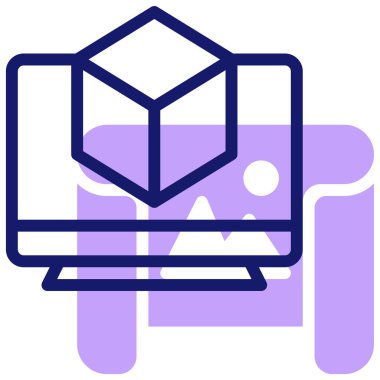 televizyon web simgesi basit tasarım