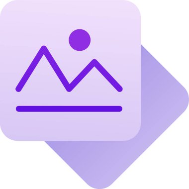 Resim modern simgesinin vektör illüstrasyonu 