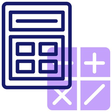 Calculator icon, vector illustration simple design