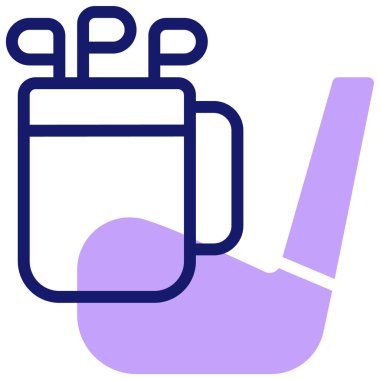 çanta simgesi, vektör illüstrasyonu basit tasarım