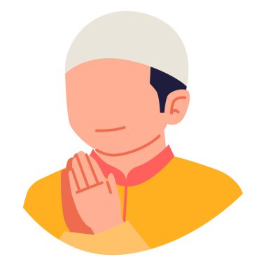 Müslüman illüstrasyonu, web simgesi