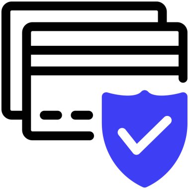 Banka kartı. Basit illüstrasyon