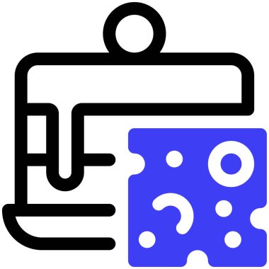 Peynir. Web simgesi basit illüstrasyon