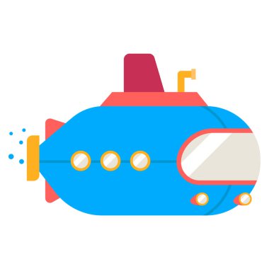 denizaltı simgesi web basit illüstrasyon