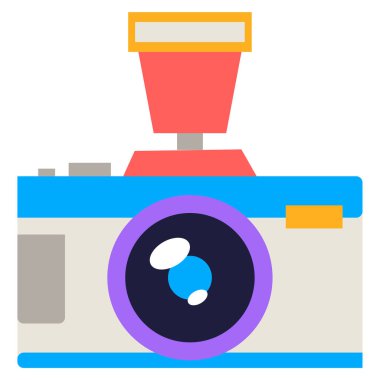 Fotoğraf web simgesi basit illüstrasyon