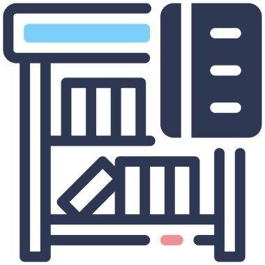 Bina. Web simgesi basit illüstrasyon