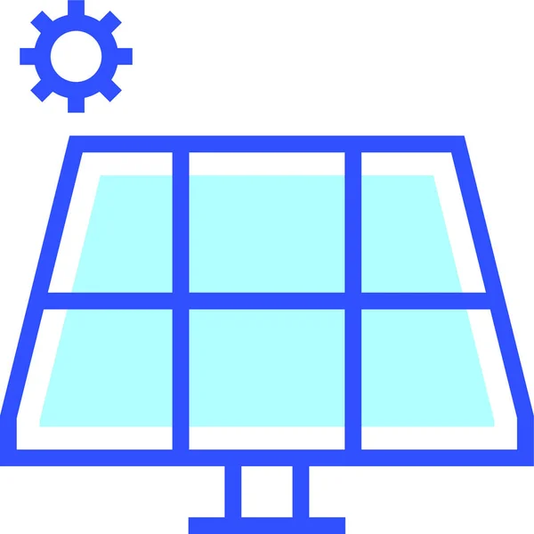 Иконка Веб Панели Солнечных Батарей — стоковый вектор