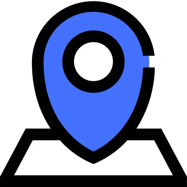 Location Web Icon Simple Illustration — Stock Vector