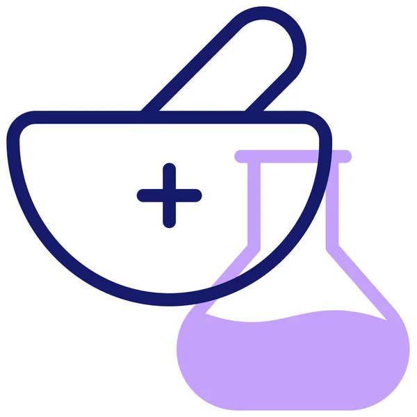 Farmacia Icono Web Ilustración Simple — Vector de stock