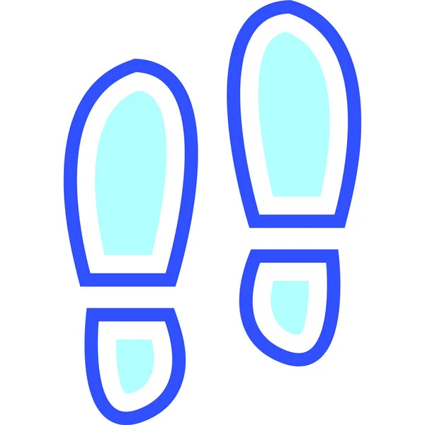 Footstep Modern Icon Vector Illustration — 스톡 벡터