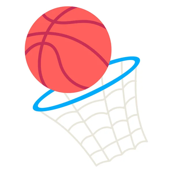 Koszykówka Ikona Web Prosta Ilustracja — Wektor stockowy