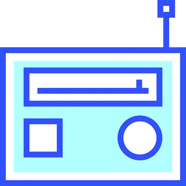 Radio Icon Vektor Illustration — Stockvektor