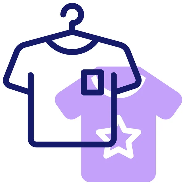 Shirt Web Icoon Eenvoudig Ontwerp — Stockvector