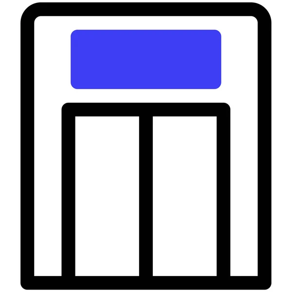 エレベーターのウェブアイコンのベクトル図 — ストックベクタ