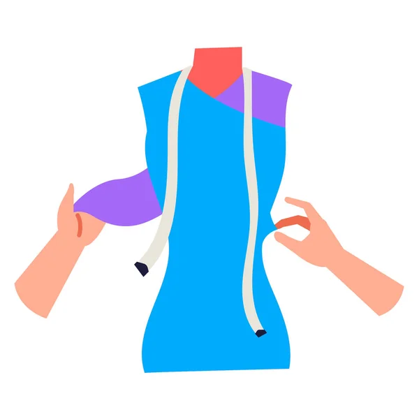 Elbise Kıyafet Vektör Illüstrasyonu — Stok Vektör