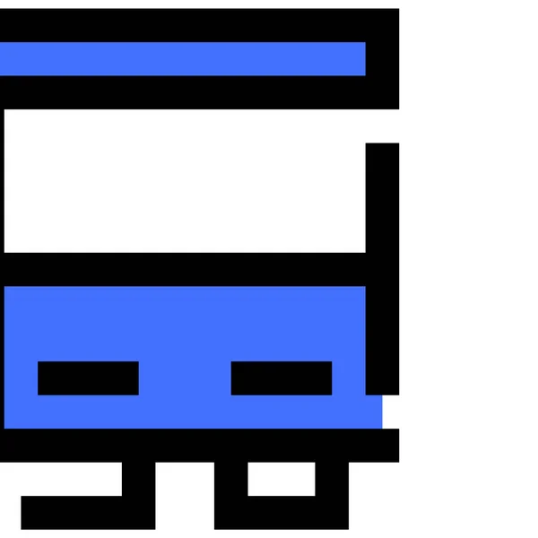 Автобус Сучасна Піктограма Векторні Ілюстрації — стоковий вектор