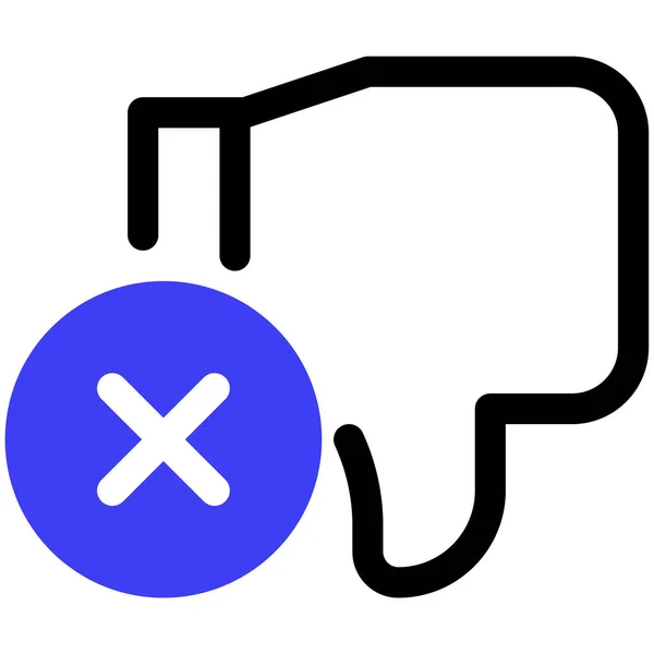 Dislike Web Icon Simple Illustration — Stock Vector