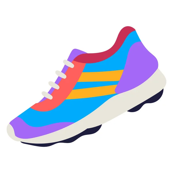 Sepatu Olahraga Desain Sederhana Ikon Web - Stok Vektor