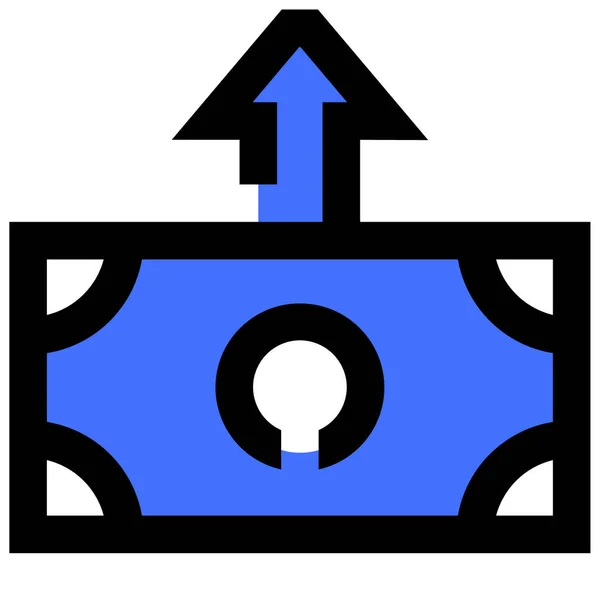 Transfer Vector Glyph Colored Icon — Stock Vector