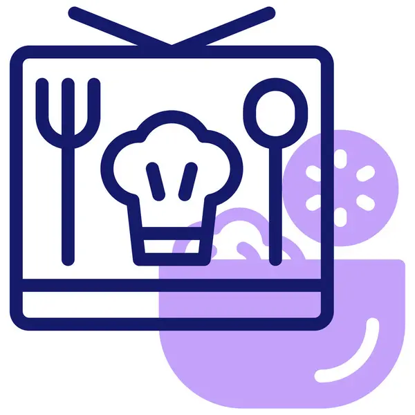 Show Cocina Icono Web Ilustración Simple — Vector de stock