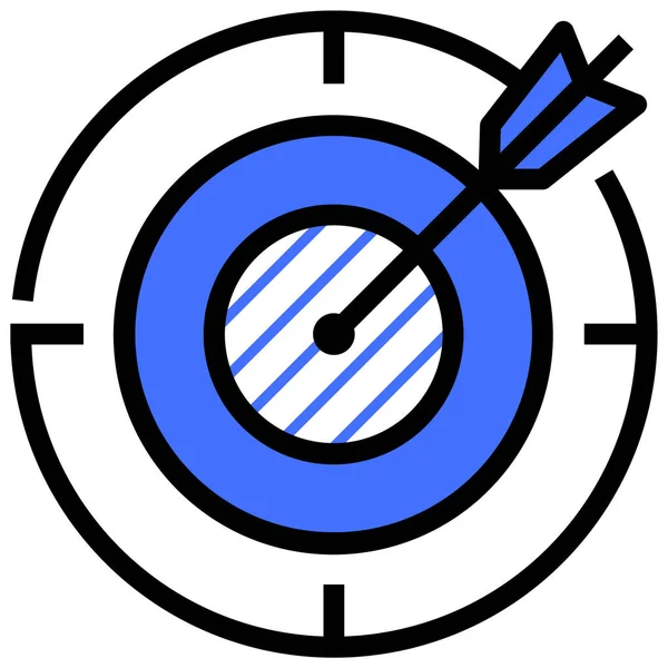 Значок Цілі Векторні Ілюстрації Простий Дизайн — стоковий вектор