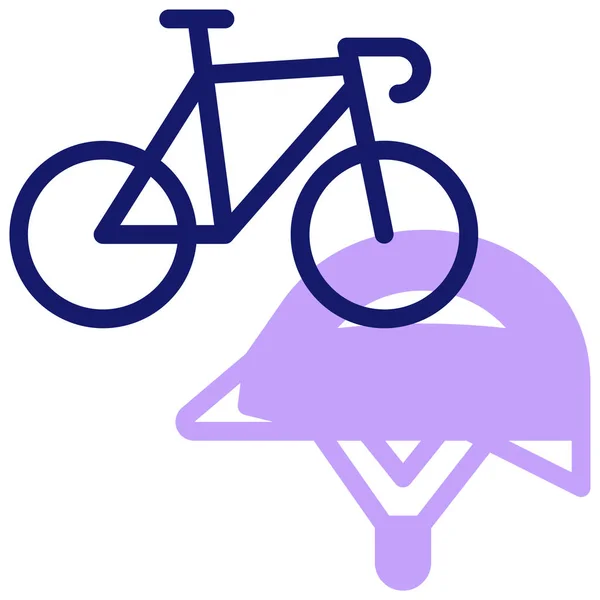 Vélo Icône Web Illustration Simple — Image vectorielle