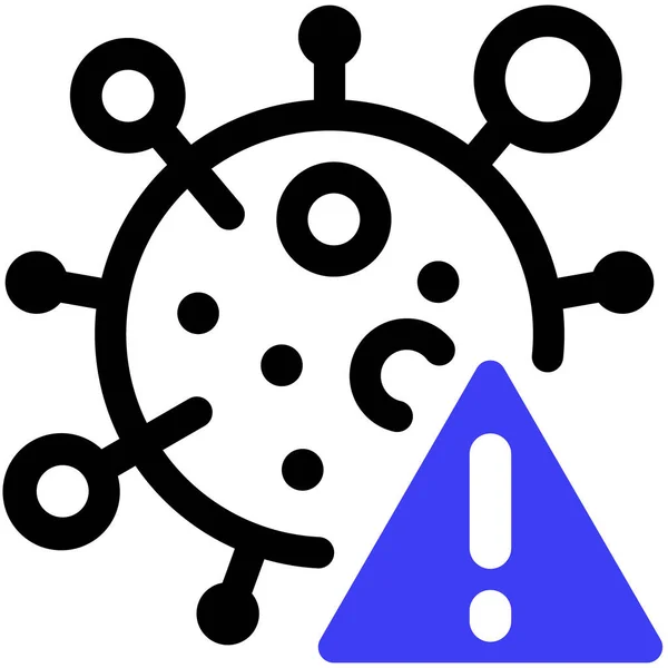 Virus Web Symbol Einfache Illustration — Stockvektor